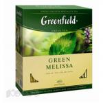 Гринфилд Зеленый Мелисса, 1,5г*100п10 Чай(Хорека)