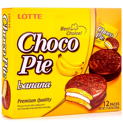Choco Pie Банан Лотте 12 336 гр8